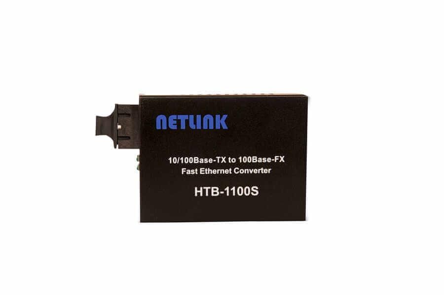 Netlink HTB-1100S 10/100M Tek Mod 20KM Harici Güç SC Fiber Media Converter