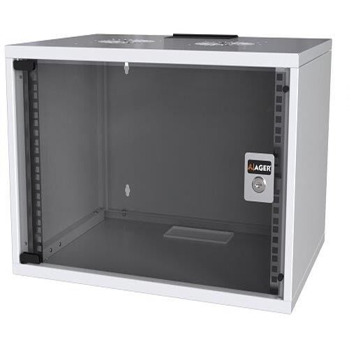 AGER AG-SH09U5140B1-CBAA-B6-D1 9U 510X400 Beyaz Demonte Duvar Tipi Soho Kabinet