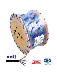 Onli Cat-6 (U-Utp) Pe 23 Awg 305mt Siyah Dış Ortam Data Kablosu