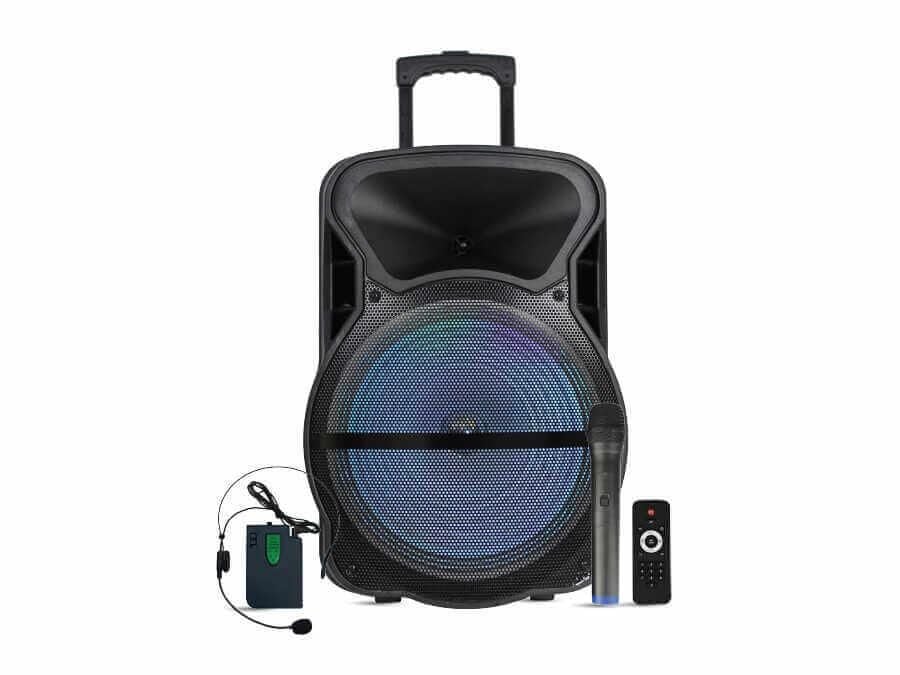 Westa WAP-12503ET 12'' Aktif Portatif Hoparlör Ses Sistemi 200W, Bluetooth, USB/SD, 1 El + 1 Headset Mikrofon