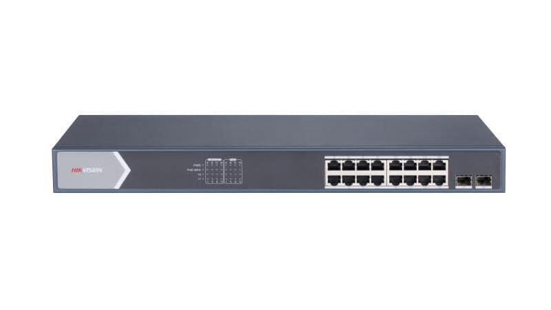 Hikvision DS-3E1518P-SI 16 Port Gigabit PoE Smart Yönetilebilir Rack Tipi Switch