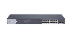 Hikvision DS-3E1518P-SI 16 Port Gigabit PoE Smart Yönetilebilir Rack Tipi Switch
