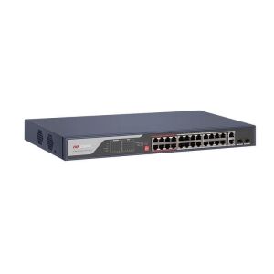 Hikvision DS-3E0326P-E(C) 24 Port 10/100 Mbps Fast Ethernet Yönetilemez PoE Switch