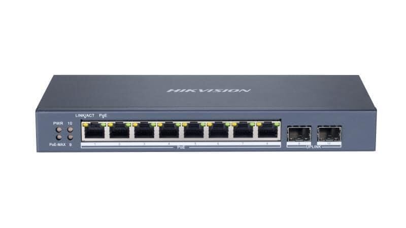 Hikvision DS-3E1510P-SI – 8 Port Gigabit Akıllı Yönetilebilir PoE Switch