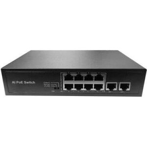 Uranium POE-8020-96W – 8 Port 10/100 Mbps PoE + 2 Port 10/100 Mbps RJ45 Uplink Switch