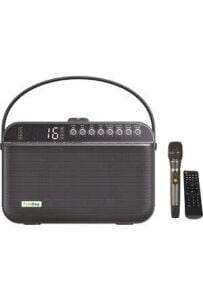 Talk Bag TB-100B Siyah 120 Watt UHF El Telsiz Mikrofonlu Taşınabilir Bluetooth Hoparlör