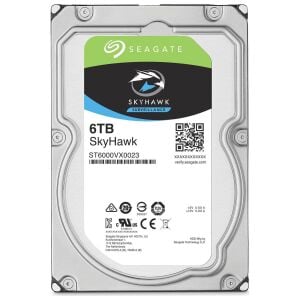 Seagate Skyhawk ST6000VX001 6 Tb 5400rpm Sata3 256mb/S 195mb/S 180tb/Y 7/24 Güvenlik Harddiski (Resmi Distribütör Garantili)