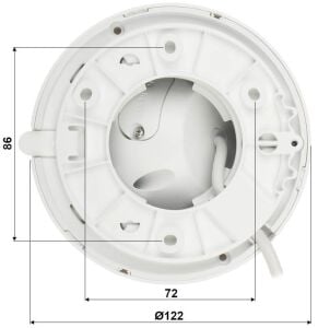 Dahua IPC-HDW2431T-AS-0360B-S2 4 MP 3.6mm Sesli Starlight IP Dome Güvenlik Kamerası