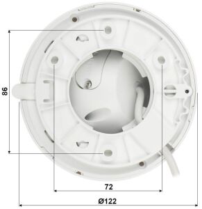 Dahua IPC-HDW2431T-AS-0360B-S2 4 MP 3.6mm Sesli Starlight IP Dome Güvenlik Kamerası