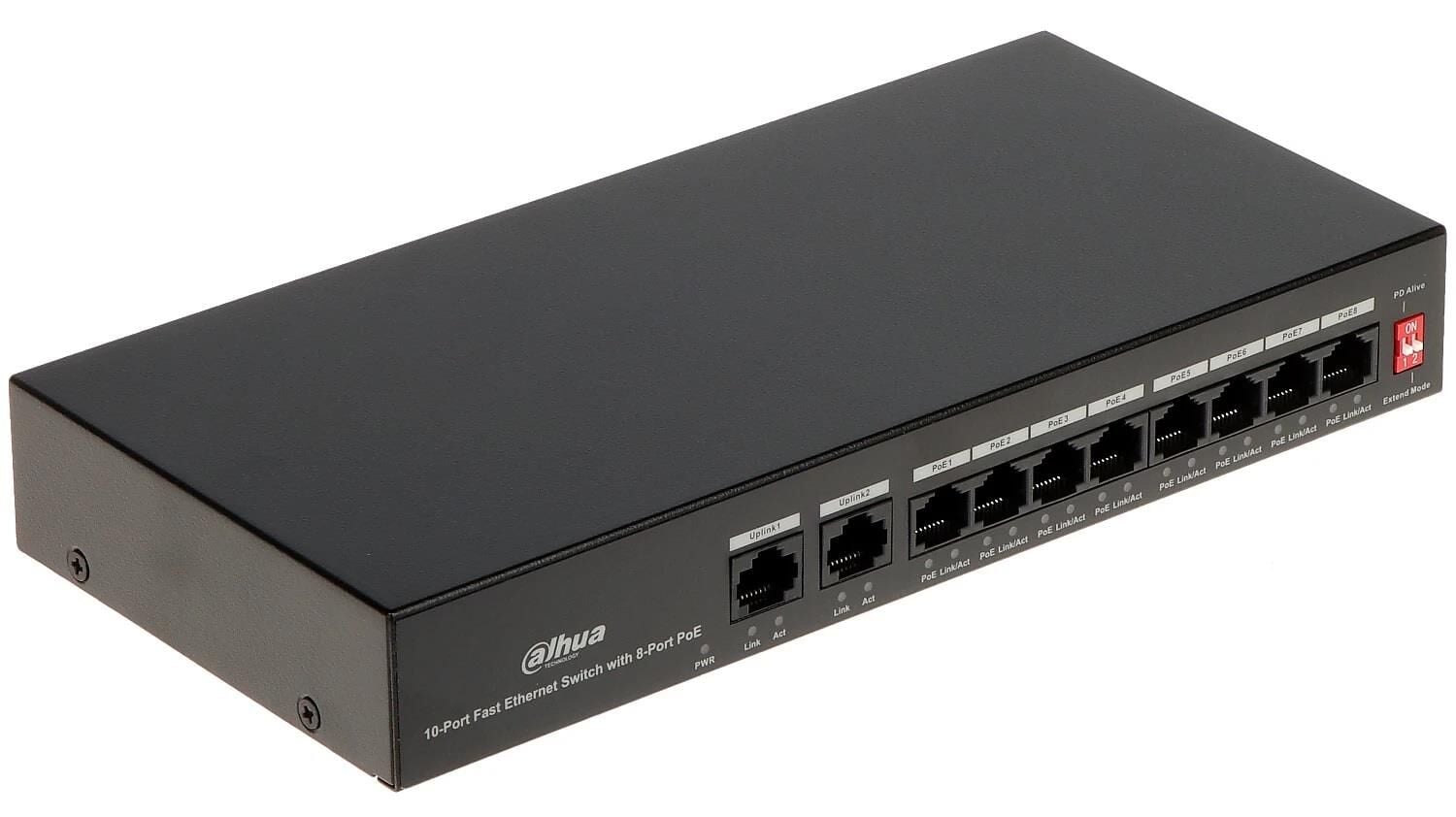 Dahua PFS3010-8ET-65 8 port Poe Yönetilemez Switch
