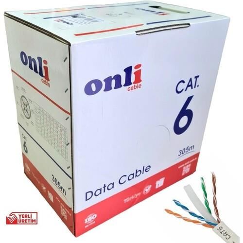 Onli Cat6 (U-Utp) 24 Awg Data Kablosu 305 Mt Kutulu