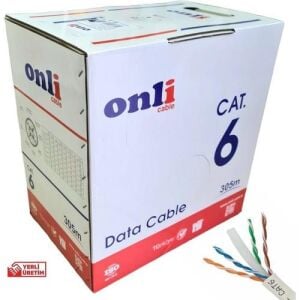Onli Cat6 (U-Utp) 24 Awg Data Kablosu 305 Mt Kutulu