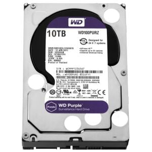 WD Purple WD102PURZ 10TB 3.5″ 7200RPM 256MB SATA3 7x24 Güvenlik Diski