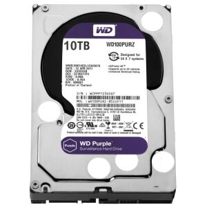 WD Purple WD102PURZ 10TB 3.5″ 7200RPM 256MB SATA3 7x24 Güvenlik Diski