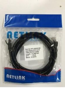 Netlik 1Mt Utp Cat6 Lszh Patch Kablo  Siyah