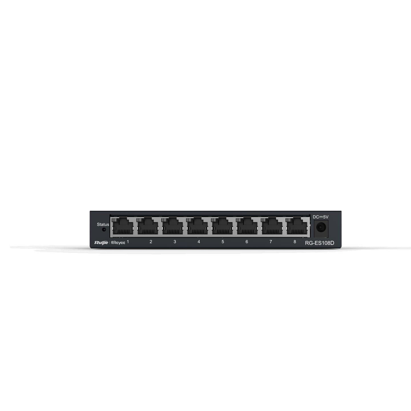 Reyee RG-ES108D 8 Port 10/100Mbps Metal Kasa Yönetilemez Switch