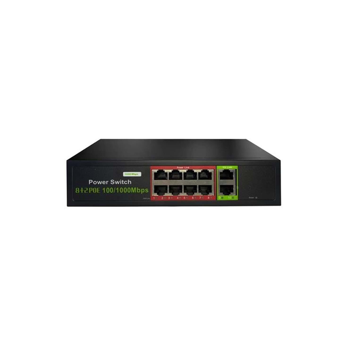 Uranium POE-G8002-96W 8 Port Gigabit 2xrj45 Uplink Yönetilemez Poe Switch