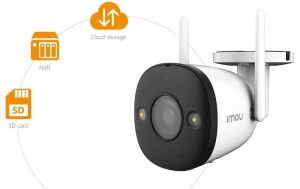 Imou IPC-F22P 2 Mp 2.8 Mm Diş Ortam Ev Güvenlik Kablosuz Bullet Kamera (Bullet 2c)