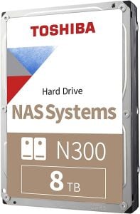 Toshiba N300 HDWG180UZSVA 3.5''  8 Tb 7200 Rpm Sata 3 Nas Harddiski (Resmi Distribütör Garantili)