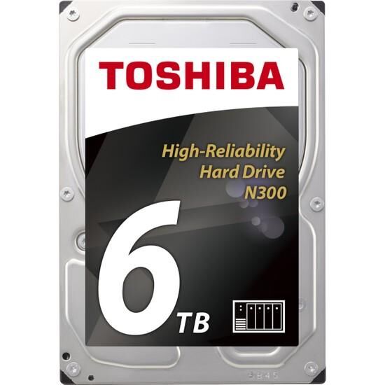Toshiba N300 HdWN160UZSVA 3.5'' 6 Tb 7200 Rpm Sata 3 Nas Harddiski (Resmi Distribütör Garantili)
