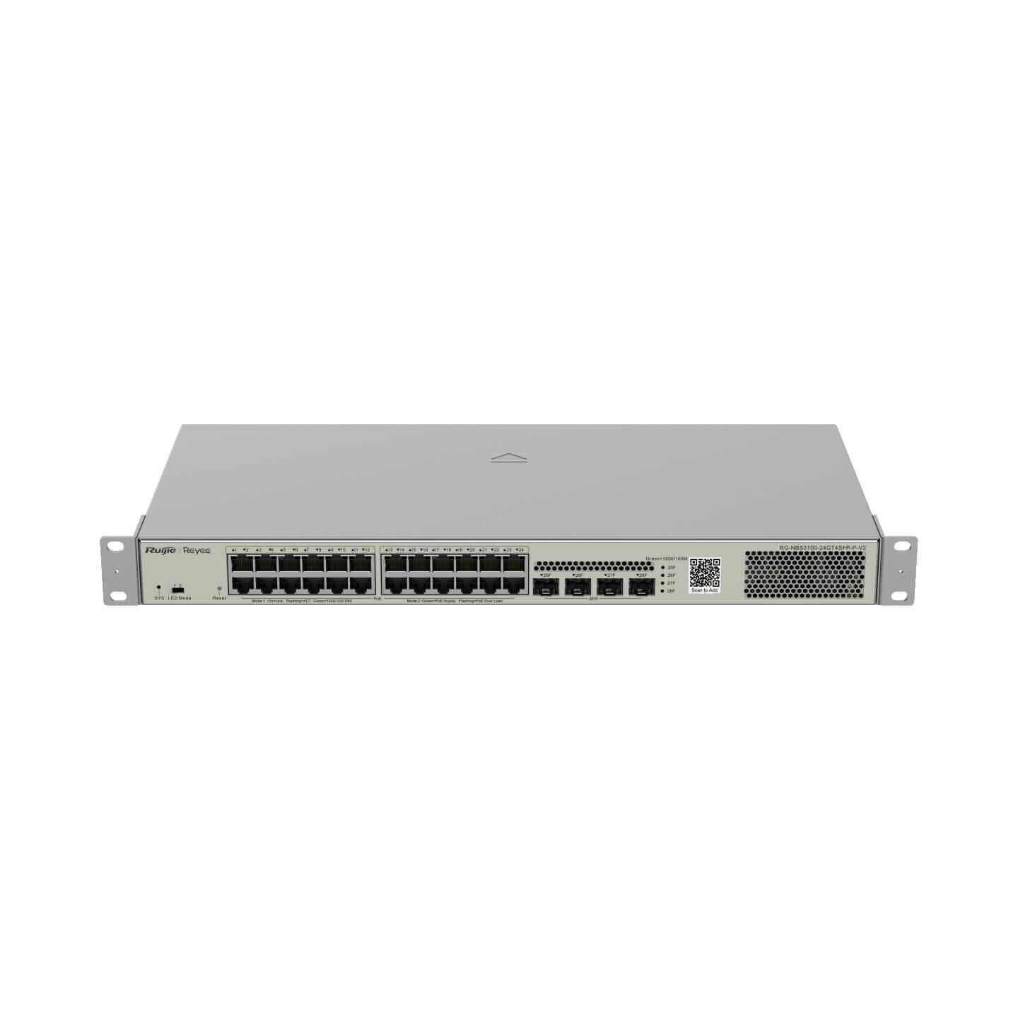 Ruijie Reyee RG-NBS3100-24GT4SFP-P-V2 24 Port Poe 4x Sfp Gigabit L2 Yönetilebilir Poe Switch