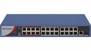 Hikvision DS-3E0326P-E(B) 24 Port Poe (370w) 10/100 Fast Ethernet Switch