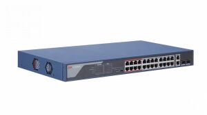 Hikvision DS-3E0326P-E(B) 24 Port Poe (370w) 10/100 Fast Ethernet Switch