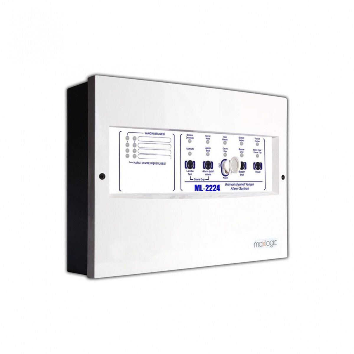 Mavili ML-2224 4 Bölge Konvansiyonel Yangın Alarm Santrali