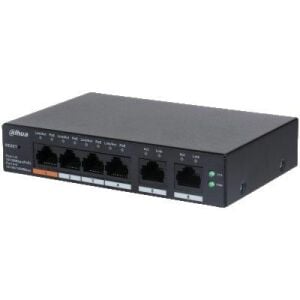 Dahua CS4006-4ET-60 4 Port 60W Poe + 2x Uplink Cloud Yönetilebilir Gigabit PoE Switch