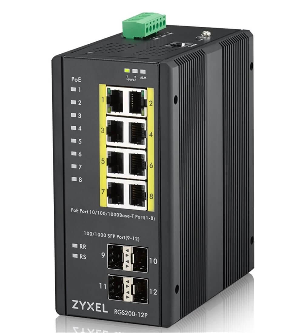 Zyxel RGS200-12P 12 Port Gigabit Yönetilebilir Poe Switch