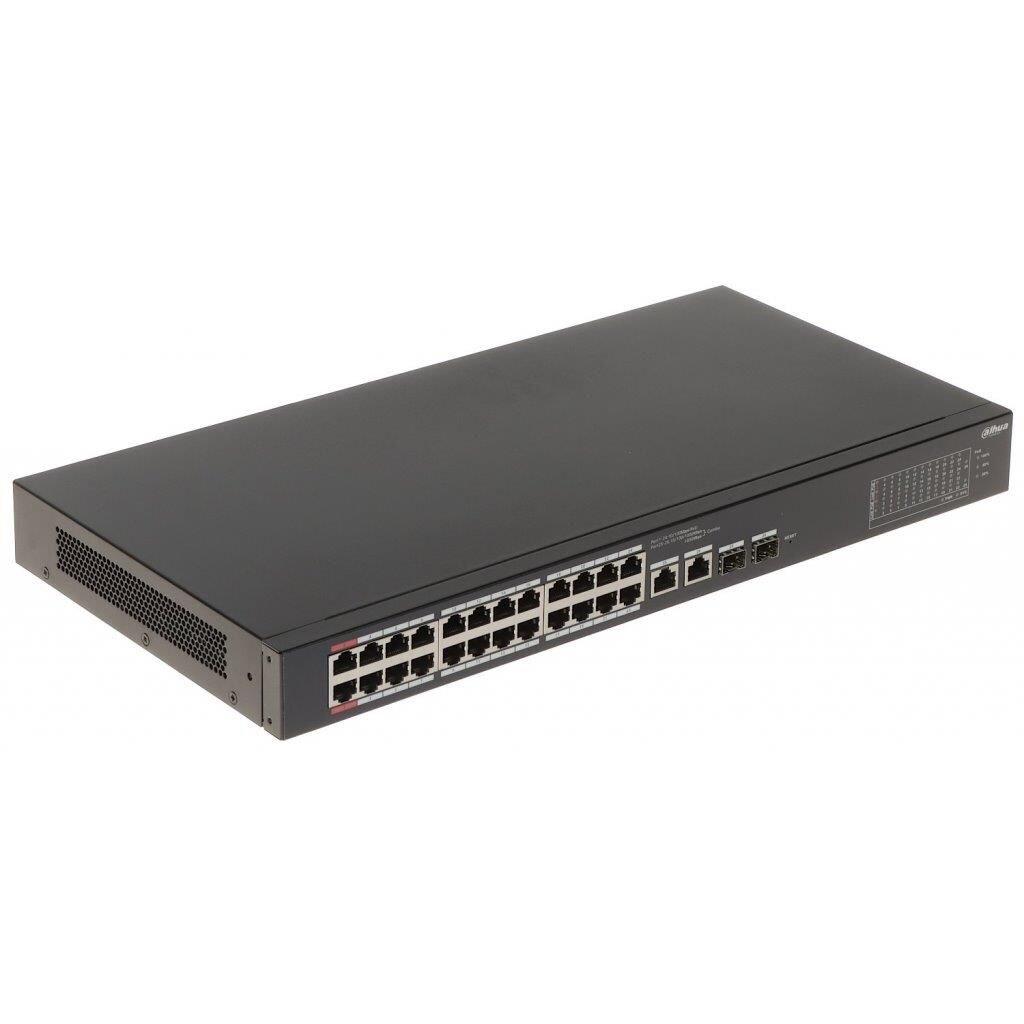 Dahua CS4226-24ET-375 24 Port 375W Poe 10/100 2x Rj45 2xSfp Gigabit Uplink Cloud Yönetilebilir PoE Switch