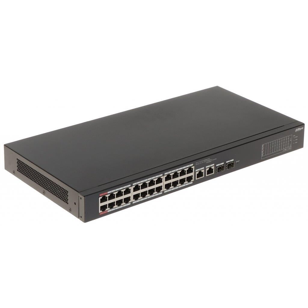Dahua CS4226-24ET-375 24 Port 375W Poe 10/100 2x Rj45 2xSfp Gigabit Uplink Cloud Yönetilebilir PoE Switch