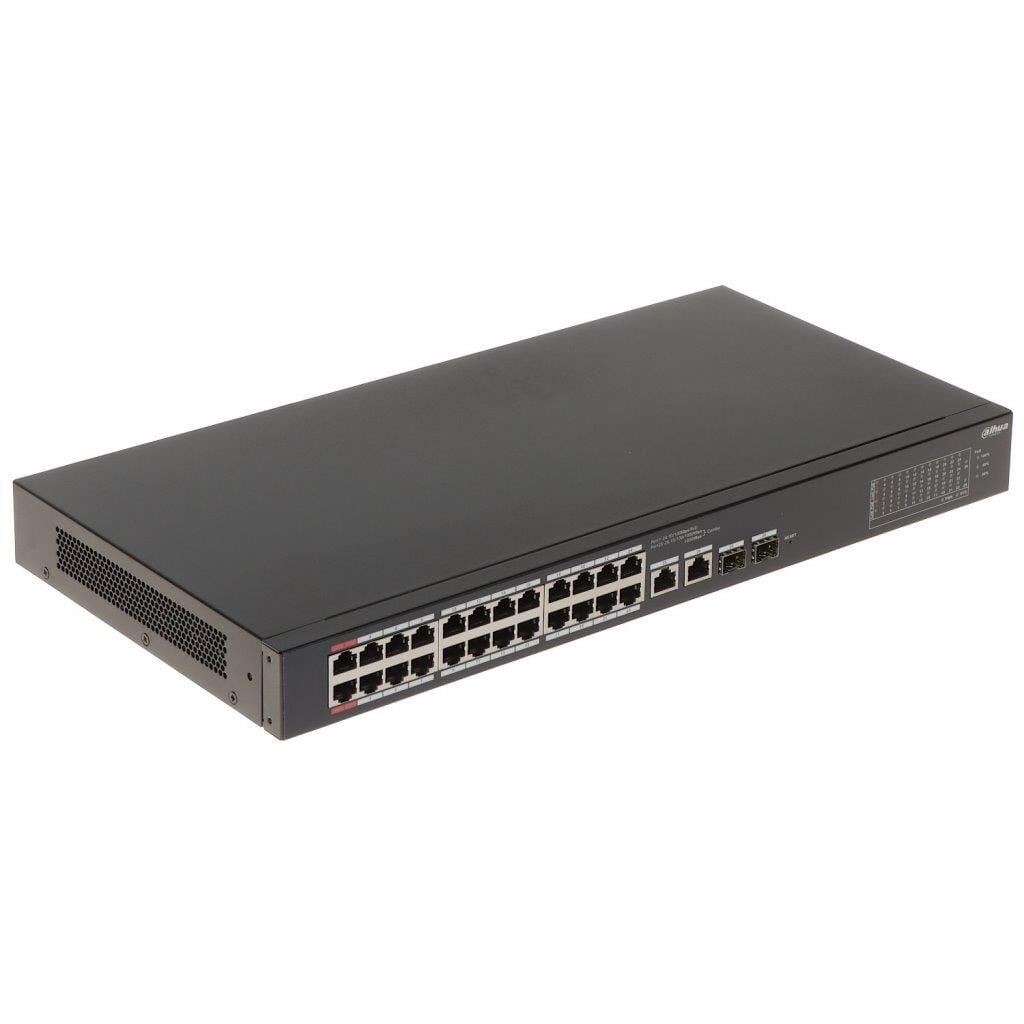 Dahua CS4226-24ET-375 24 Port 375W Poe 10/100 2x Rj45 2xSfp Gigabit Uplink Cloud Yönetilebilir PoE Switch