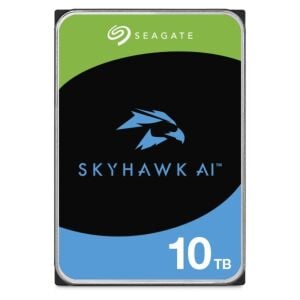Seagate Skyhawk AI ST10000VE001 3.5″ 10 TB 256MB 7200Rpm Sata3 7/24 Güvenlik Harddiski (Resmi Distribütör Grantili)
