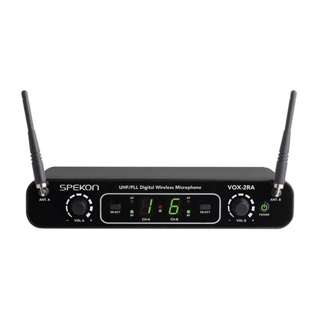 Spekon VOX-2RA 2 Kanal Kablosuz Mikrofon Alıcısı