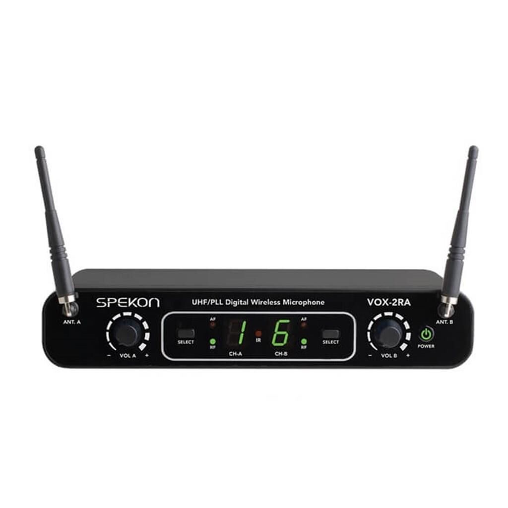 Spekon VOX-2RA 2 Kanal Kablosuz Mikrofon Alıcısı