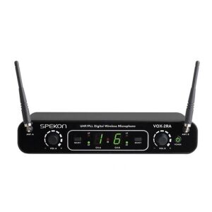 Spekon VOX-2RA 2 Kanal Kablosuz Mikrofon Alıcısı