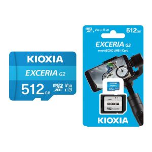 Kioxia Exceria G2 LMEX2L512GG2 Class 10 UHS-I U3 V30 512GB microSD Kart