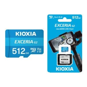 Kioxia Exceria G2 LMEX2L512GG2 Class 10 UHS-I U3 V30 512GB microSD Kart