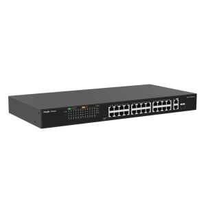 REYEE RG-ES126FGS-P 26 Portlu 10/100 Fast Ethernet Switch – 2 Gigabit Uplink, 1 Gigabit SFP