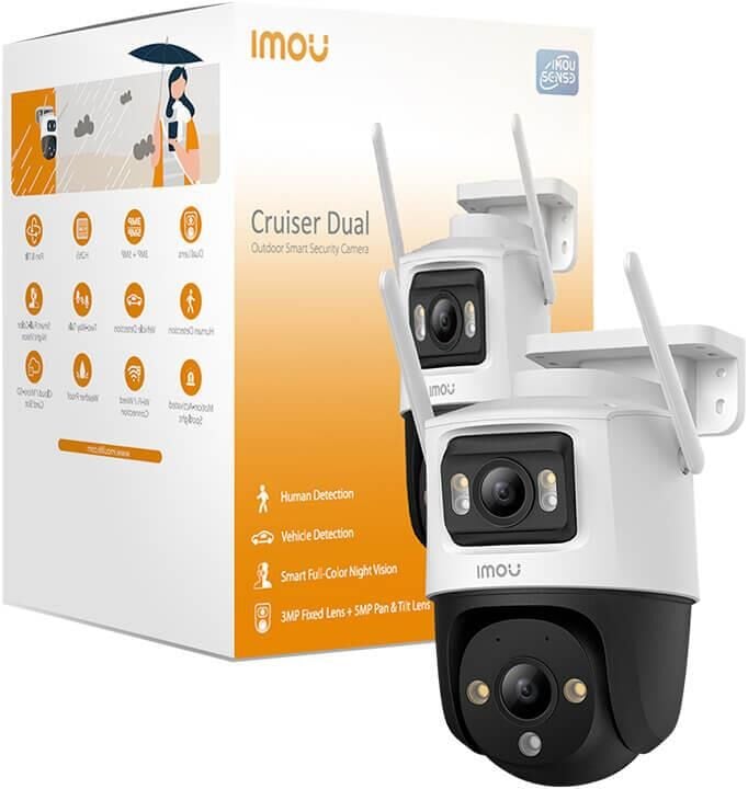 Imou IPC-S7XEP-6M0WED (Cruiser Dual 2) 6 MP Wi-Fi Dış Ortam Dual PT IP Kamera