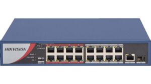 Hikvision DS-3E0318P-E/M(B) 16 Portlu Poe 130w  10/100 Fast Ethernet Switch