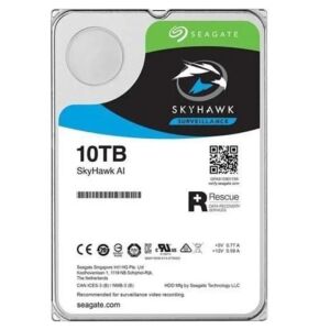 Seagate Skyhawk ST10000VE0008 AI 10 Tb 7200rpm 256mb Sata3 7/24 Güvenlik Harddiski (Resmi Distribütör Garantili)
