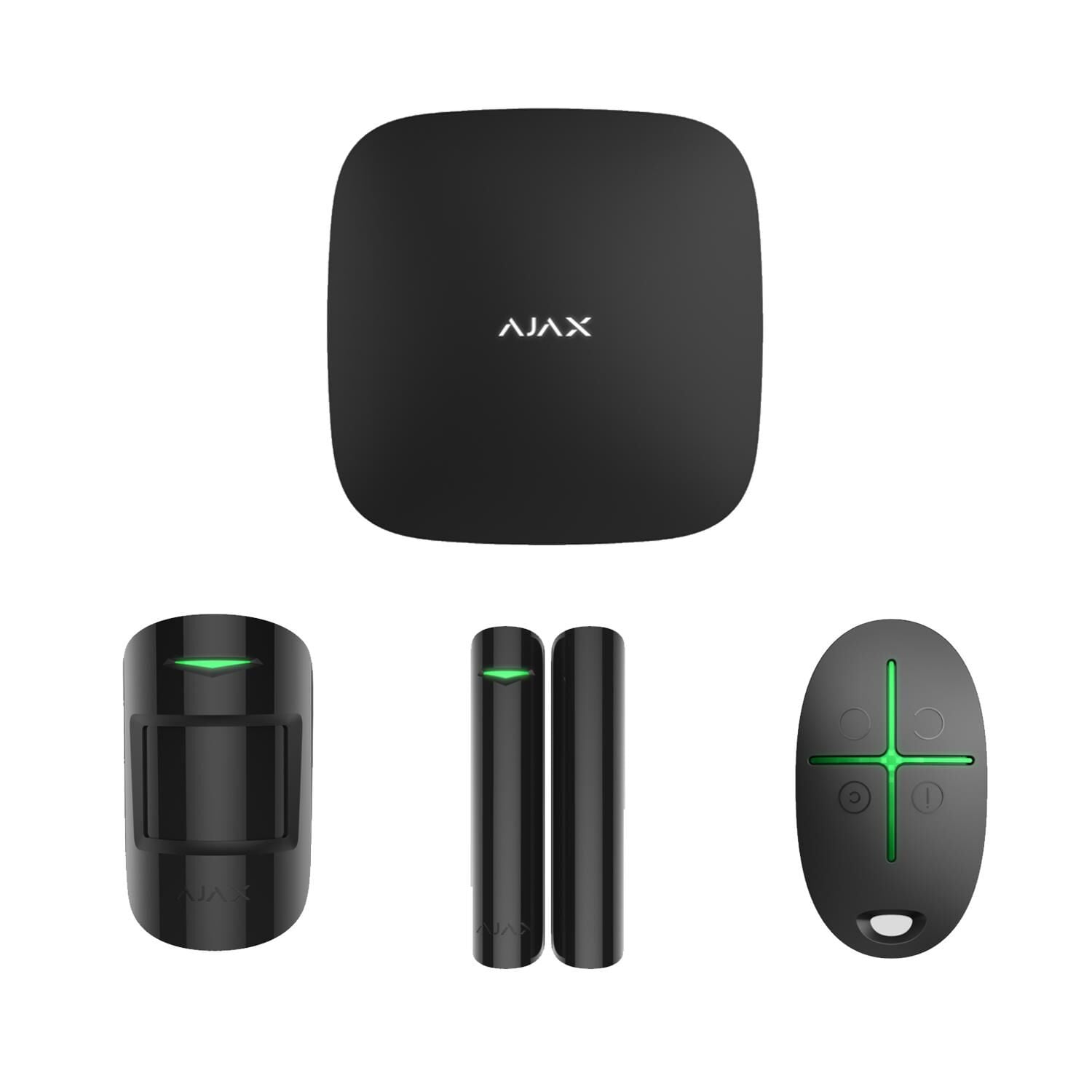 Ajax Hub Kit 20287.56.BL1 Starterkithub Kablosuz Alarm Seti, Siyah