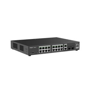 Ruijie Reyee RG-ES220GS-P 16 Port 250W 2xSfp 2xRj45 Uplink Yönetilebilir Gigabit PoE Switch
