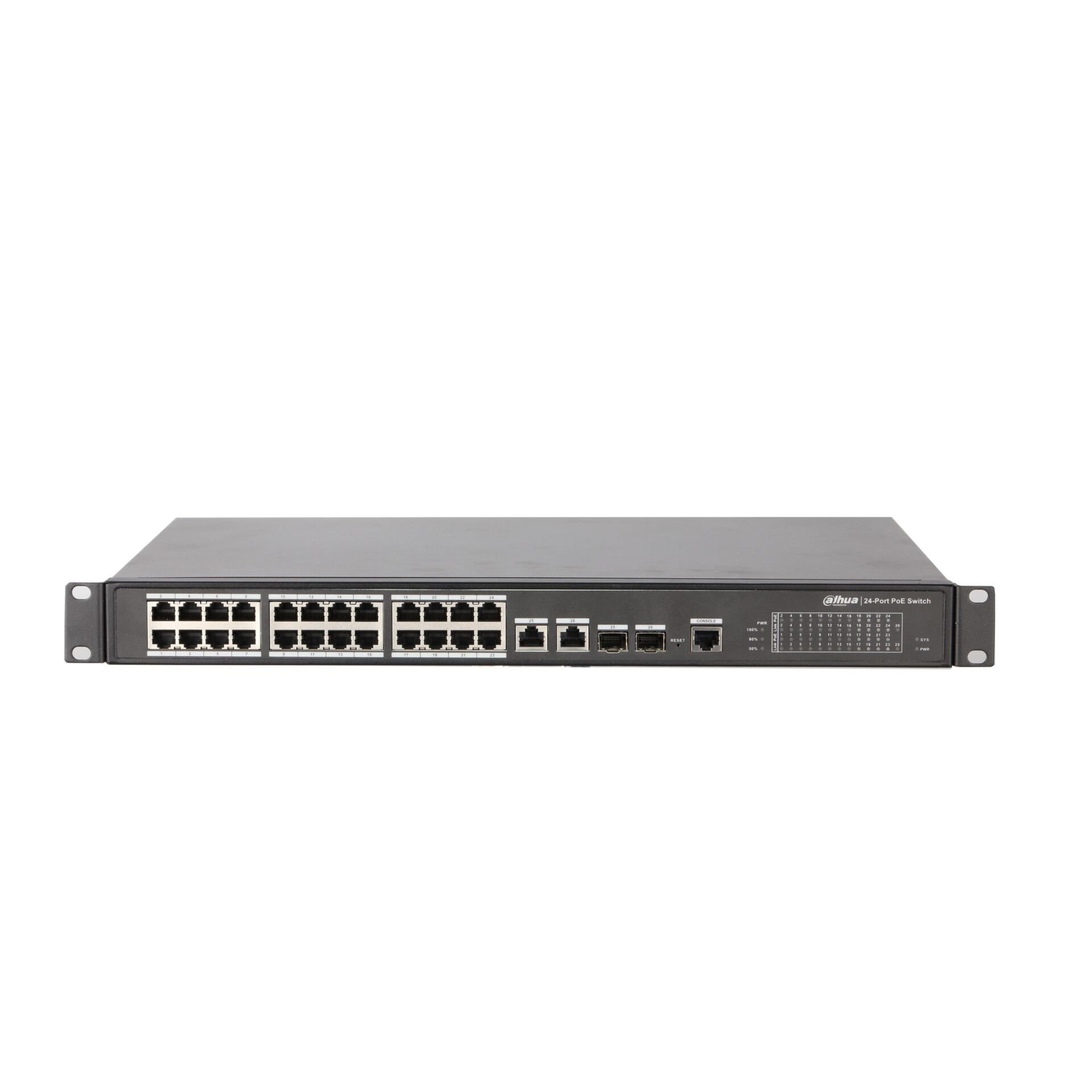 Dahua PFS4226-24ET-360 24 Port 2xSfp 2xGigabit Kombo Port Yönetilebilir L2 Gigabit Poe Switch