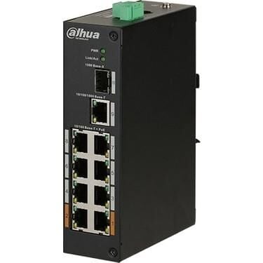 Dahua PFS3110-8ET-96-V2 8 Portlu 10/100 96w Yönetilemez Endüstriyel Poe  Switch