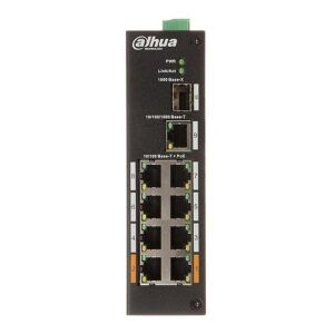 Dahua PFS3110-8ET-96-V2 8 Portlu 10/100 96w Yönetilemez Endüstriyel Poe  Switch