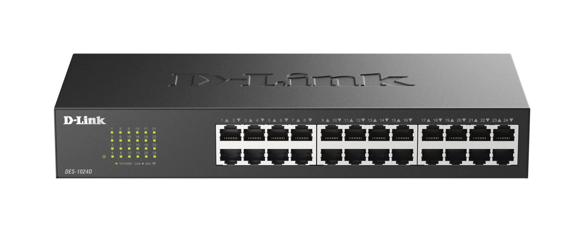D-Link DES-1024D 24 Port 10/100 Mbps Yönetilemez Metal Kasa Switch