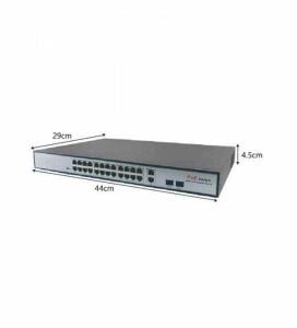 Uranium POE-2421SFP-300W 24x10/100 2x Gigabit Uplink  1x Sfp 360w Poe Combo Rack Tipi Switch